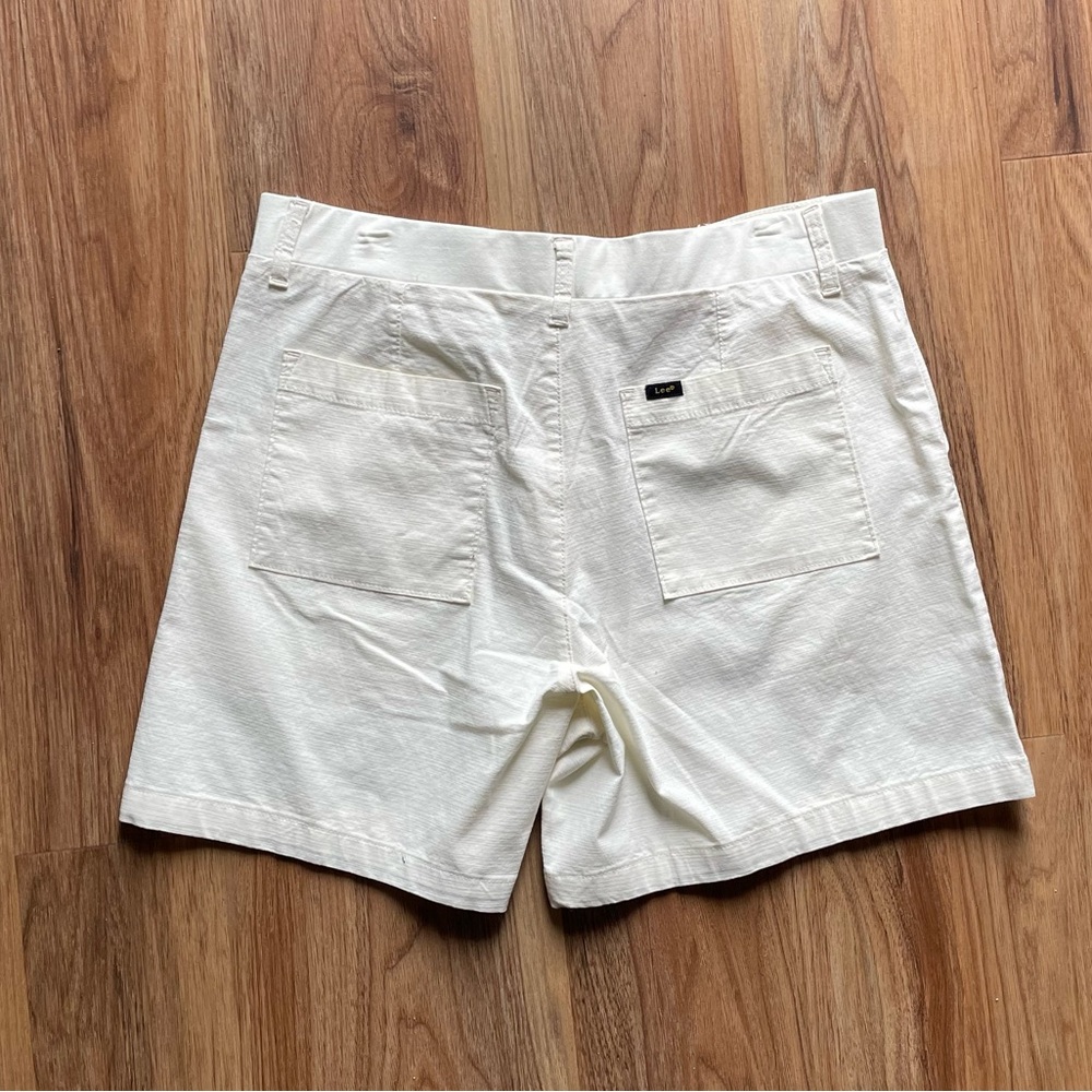 Lee Women's High-Rise Cream Utility Shorts - Picture 2 of 7